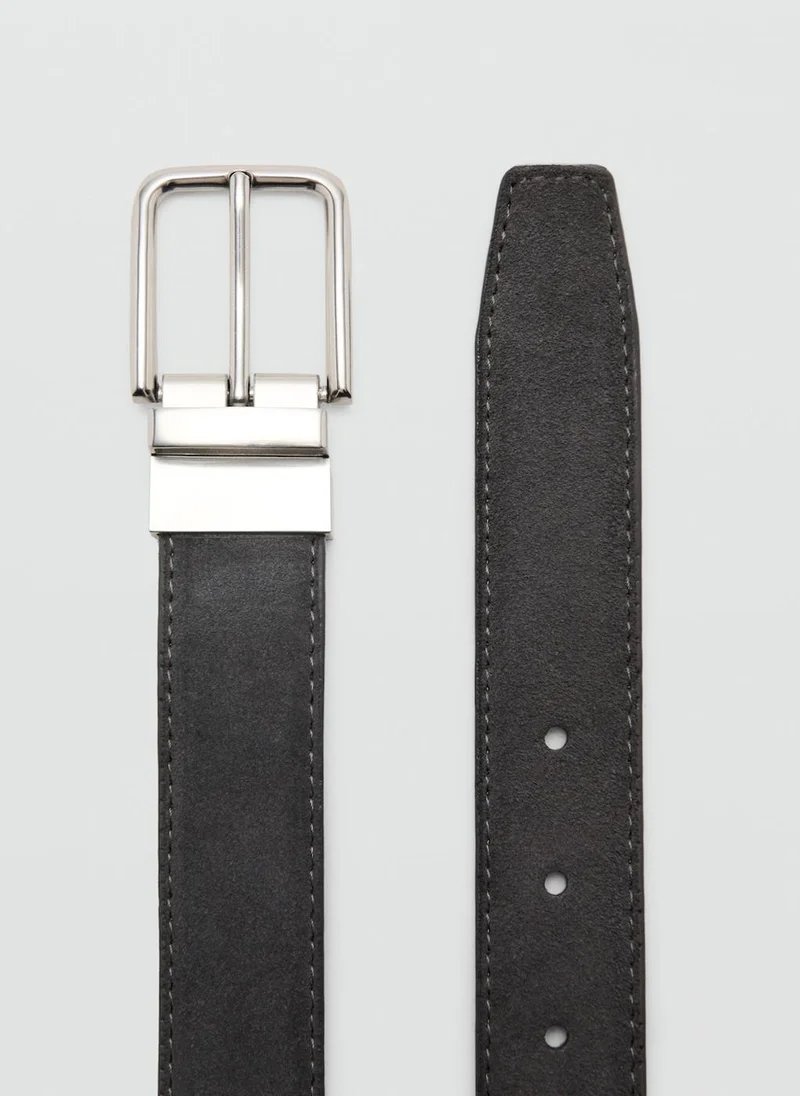 Mango Man  Reversible suede leather belt for Men | Best Price UAE